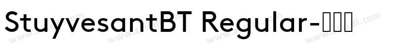 StuyvesantBT Regular字体转换